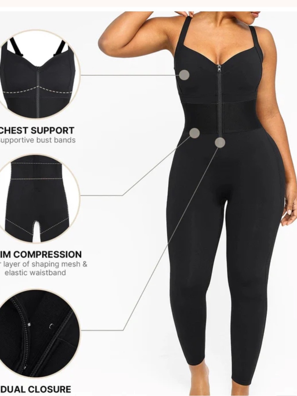 AirSlim® ElasticFuse Waistband Shaping Jumpsuit